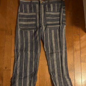 Vintage flare striped jeans